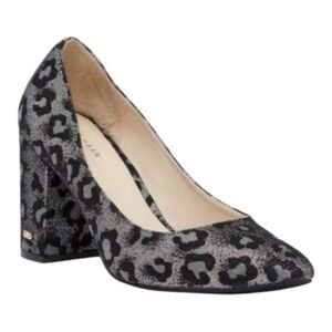 Cole Haan Grand OS Alanna Brocade Metallic Leopard-Print Pumps. Size 8.5.
